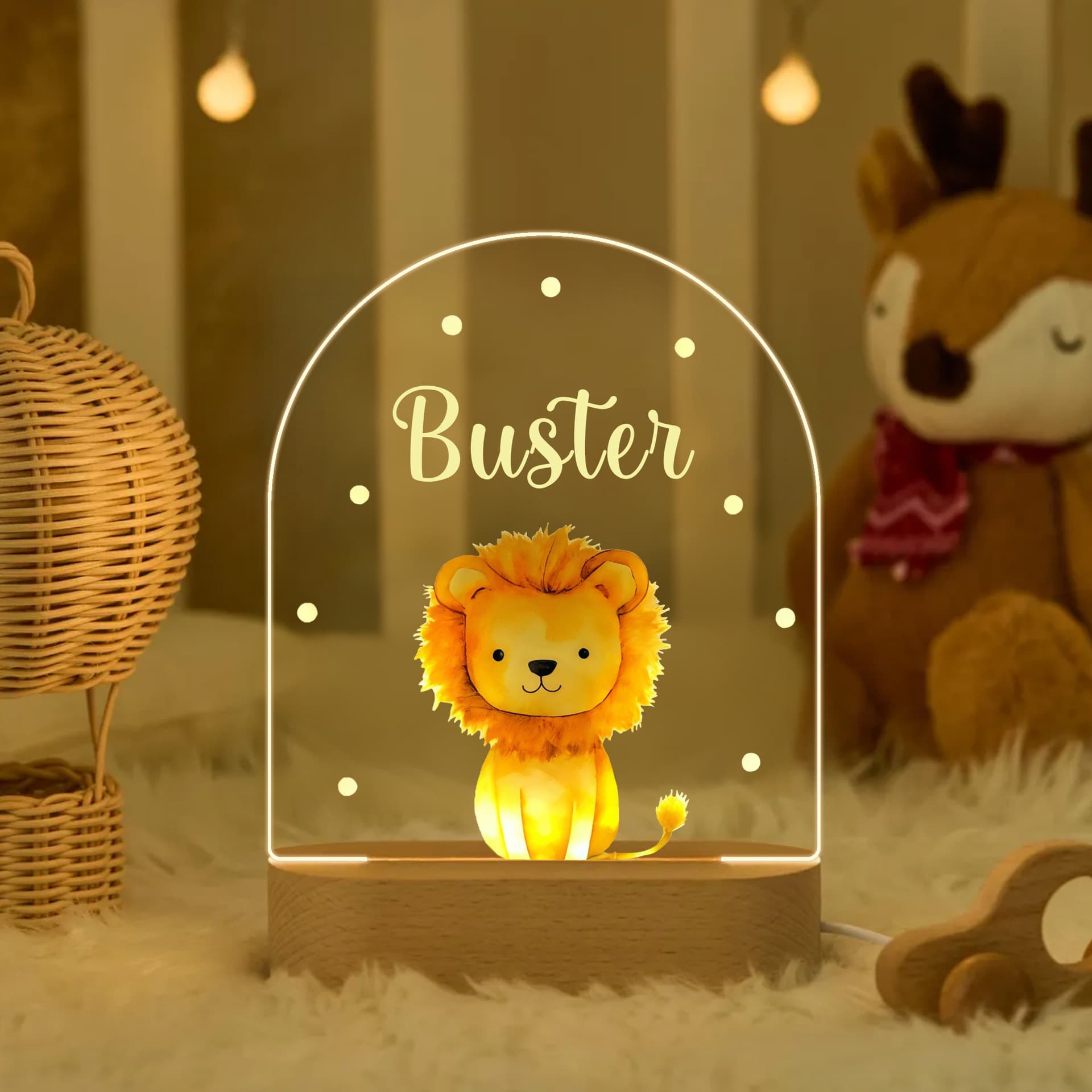 Personalized Bedroom Children's Ornament LED Night Light